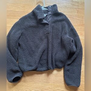 Cozy Brown Sherpa Pullover